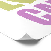 Peace Liebe Cardio Poster (Ecke)