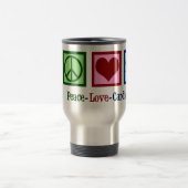 Peace Liebe Cardiology Weihnachten Reisebecher (Mittel)