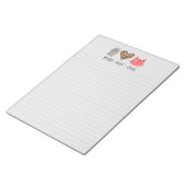 Peace Liebe Cats Linken Notepad Notizblock (angewinkelt)