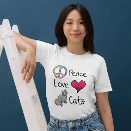 Peace Liebe Cats T-Shirt