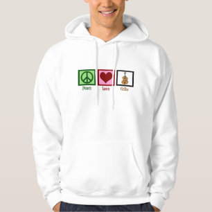 Peace Liebe Cello Cellist Hoodie