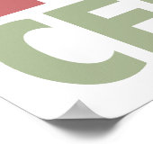 Peace Liebe Cellos Poster (Ecke)