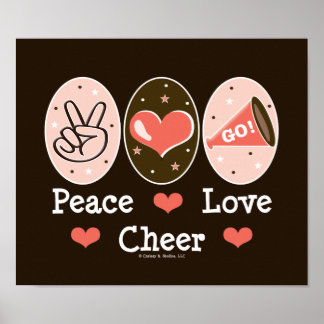Peace Liebe Cheer Poster