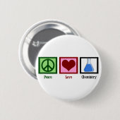 Peace Liebe Chemie Button (Vorne & Hinten)