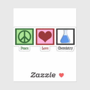 Peace Liebe Chemie Laptop Aufkleber
