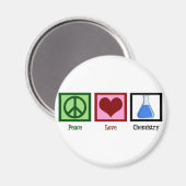 Peace Liebe Chemie Magnet (Vorderseite/Rückseite)