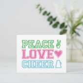 Peace.Liebe.cheon Postkarte (Stehend Vorderseite)