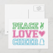 Peace.Liebe.cheon Postkarte (Vorne/Hinten)