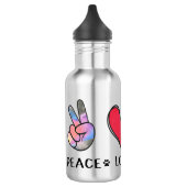 Peace Liebe Chihuahua Dog Lovers Edelstahlflasche (Links)