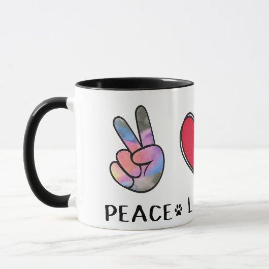 Peace Liebe Chihuahua Lovers Mug Tasse (Links)