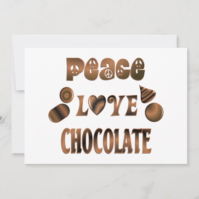 Peace Liebe Chocolate (Vorderseite)
