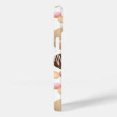 Peace Liebe Chocolate Candy Heart Pattern Case-Mate iPhone Hülle (Rückseite / Rechts)