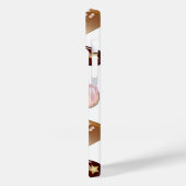 Peace Liebe Chocolate Candy Heart Pattern Case-Mate iPhone Hülle (Rückseite / Links)