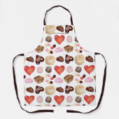 Peace Liebe Chocolate Candy Heart Schürze (Vorderseite)