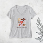 Peace Liebe Chocolate Candy Heart T-Shirt