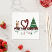 Peace Liebe Christmas Stainless Serviette (Beispiel)