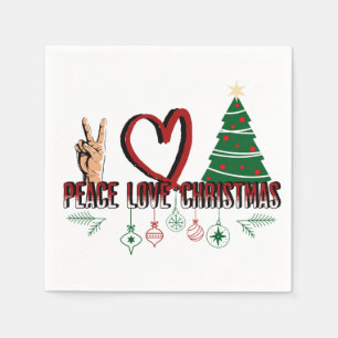 Peace Liebe Christmas Stainless Serviette