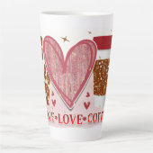 Peace Liebe Coffee Milchtasse (Vorderseite)