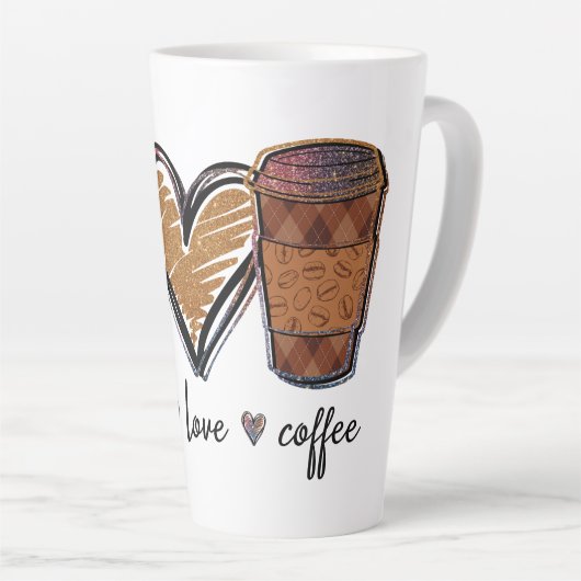 Peace Liebe Coffee Milchtasse (Rechte Ecke)