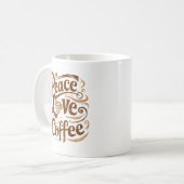 Peace Liebe Coffee Mugs Kaffeetasse (Vorderseite Links)
