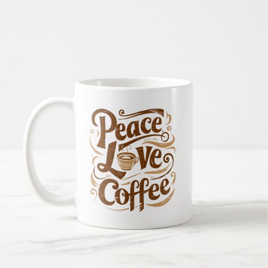 Peace Liebe Coffee Mugs Kaffeetasse (Links)