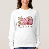 Peace Liebe Coffee Sweatshirt (Vorderseite)