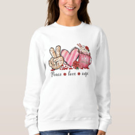 Peace Liebe Coffee Sweatshirt