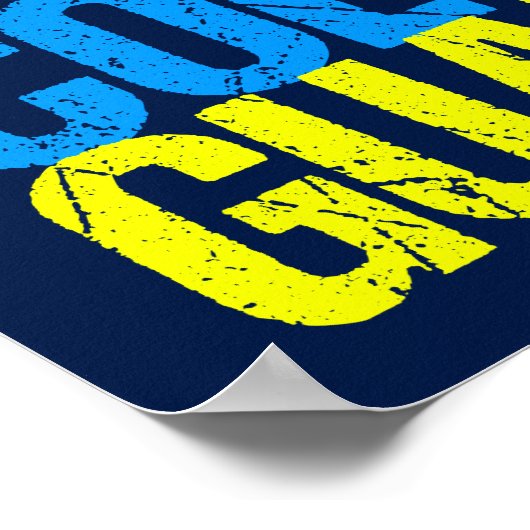 Peace Liebe Color Guard Poster (Ecke)