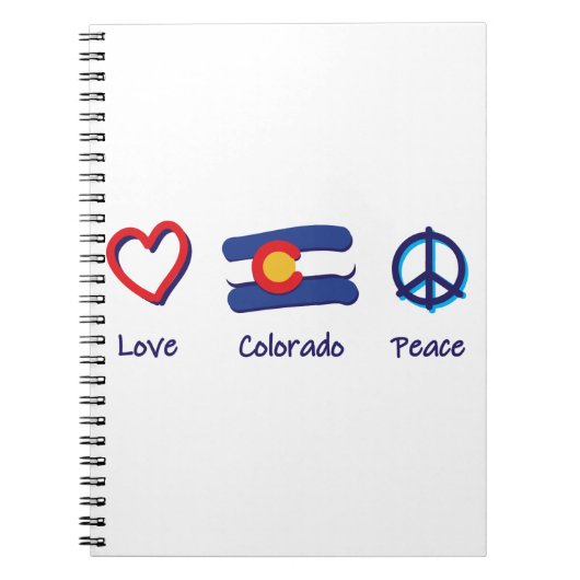 Peace-Liebe-Colorado-1- (1) Notizblock (Vorderseite)