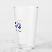 Peace Liebe Colorado Glas (Links)