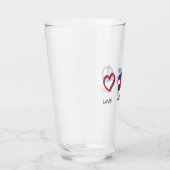 Peace Liebe Colorado Glas (Rechts)