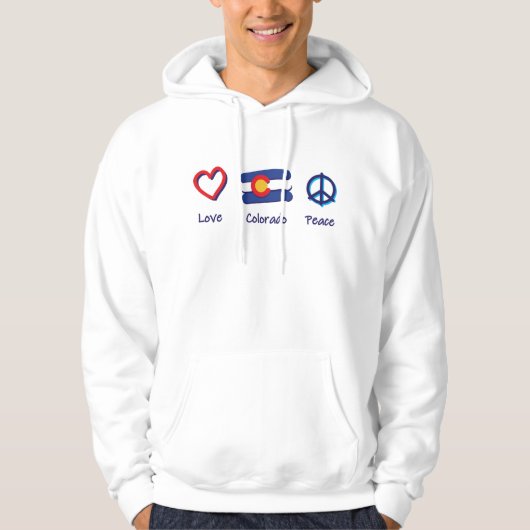 Peace Liebe Colorado Hoodie (Vorderseite)