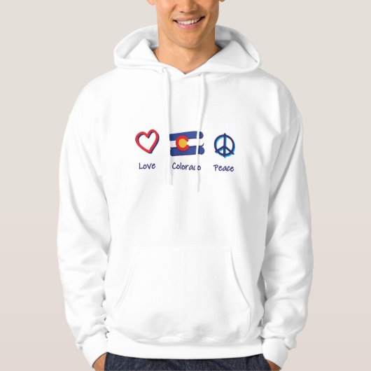 Peace Liebe Colorado Hoodie (Vorderseite)