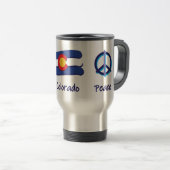 Peace Liebe Colorado Reisebecher (VorderseiteRechts)