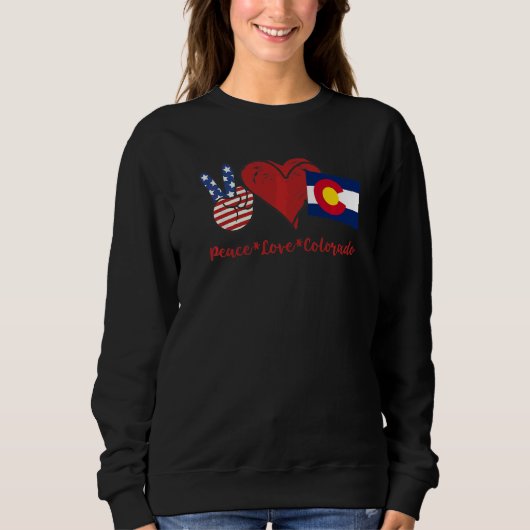 Peace Liebe Colorado Sweatshirt (Vorderseite)