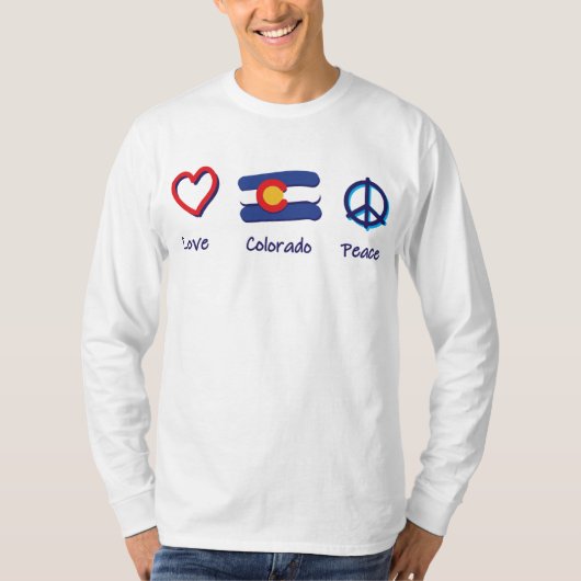 Peace Liebe Colorado T-Shirt (Vorderseite)