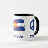 Peace Liebe Colorado Tasse (VorderseiteRechts)