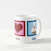 Peace Liebe Cook Kaffeetasse (VorderseiteRechts)