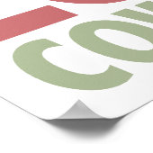 Peace Liebe Cowbells Poster (Ecke)