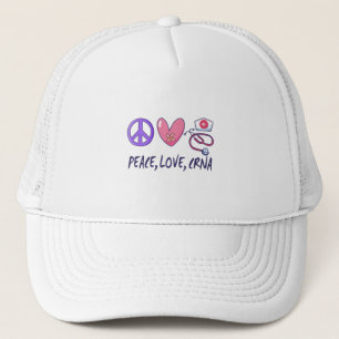 Peace Liebe CRNA Nurse Truckerkappe