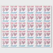 Peace Liebe Crochet Geschenkpapier (Flach)
