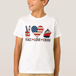 Peace Liebe Cruise USA Vacation Vibes T-Shirt