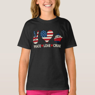 Peace Liebe Cruise USA Vacation Vibes T-Shirt