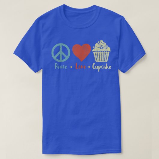 Peace Liebe Cupcake Funny Cupcake Bake Cupcake Lo T-Shirt (Design vorne)