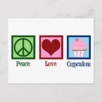 Peace Liebe Cupcakes Niedlich Cupcake
