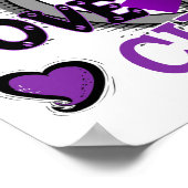 Peace Liebe Cure 2 Chiari Malformation Poster (Ecke)