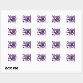 Peace Liebe Cure 2 Chiari Malformation Runder Aufkleber (Blatt)