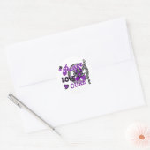 Peace Liebe Cure 2 Chiari Malformation Runder Aufkleber (Umschlag)