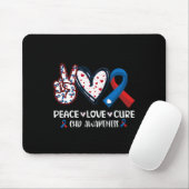 Peace Liebe Cure Chd Heart Disease Awareness Men W Mousepad (Mit Mouse)
