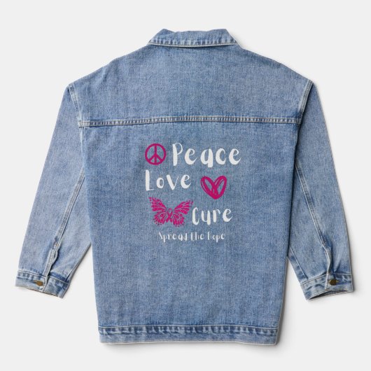 Peace Liebe Cure Denim Jacket Jeansjacke (Rückseite)